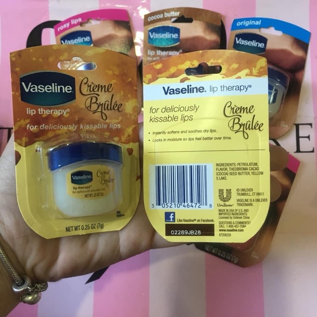 Vaseline dưỡng da dưỡng môi đủ size 7g/ 49g/ 368g
