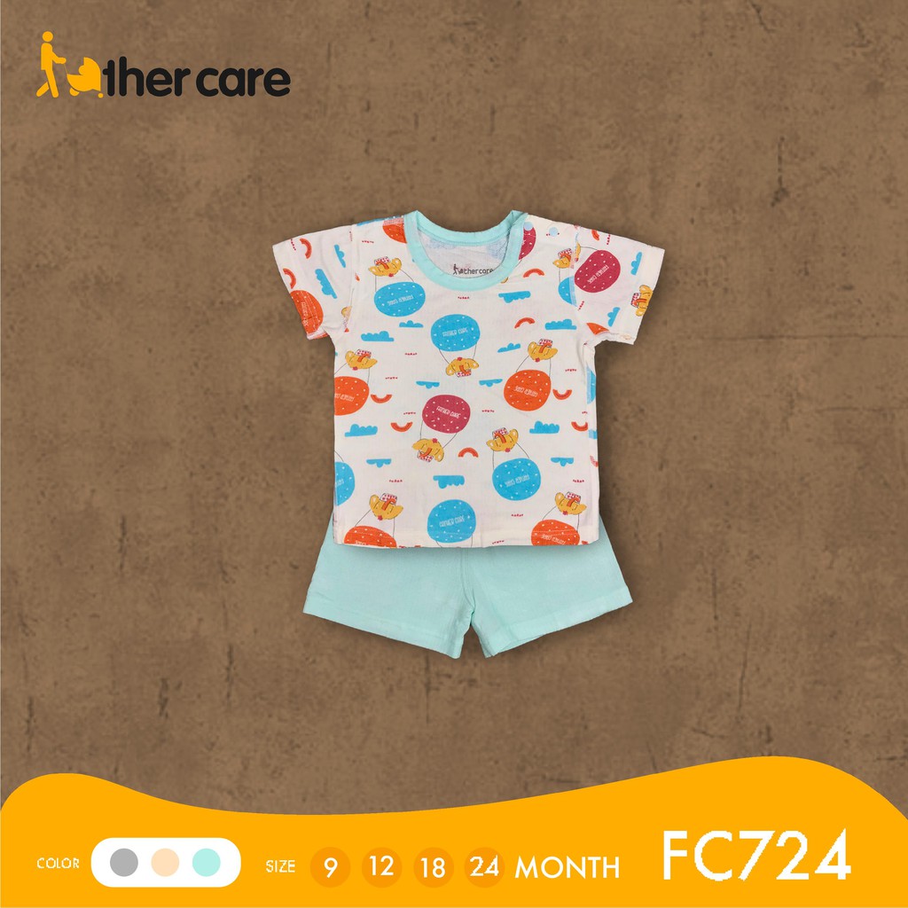 Bộ Quần Áo Trẻ em CT FatherCare Cài Vai - Họa Tiết Voi Trơn FC724