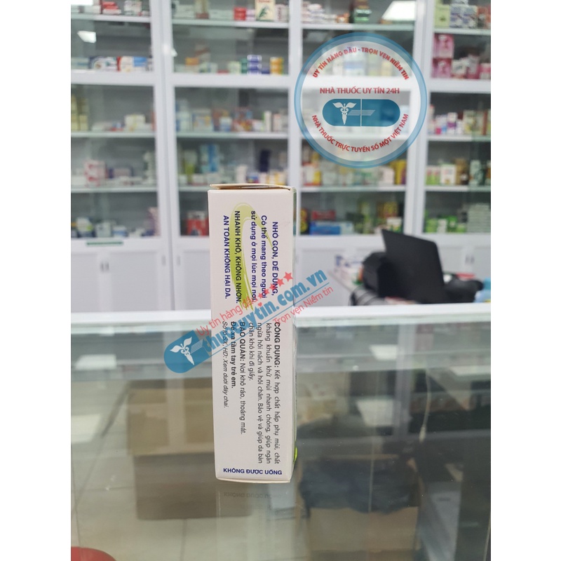 Xịt khử mùi Zuchi 20ml Hàng nhà thuốc khử mùi hôi nách, chân