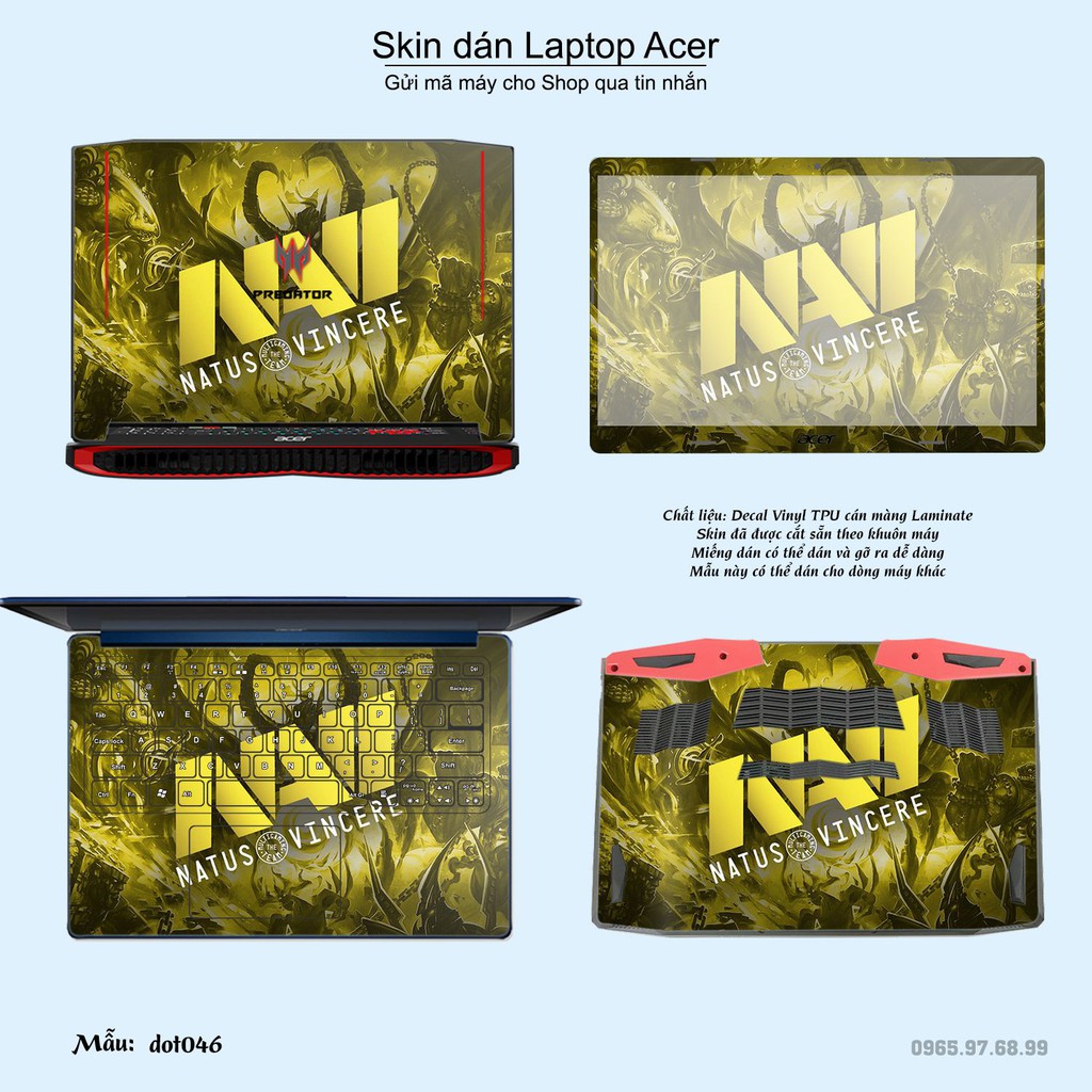 Skin dán Laptop Acer in hình Dota 2 _nhiều mẫu 8 (inbox mã máy cho Shop)