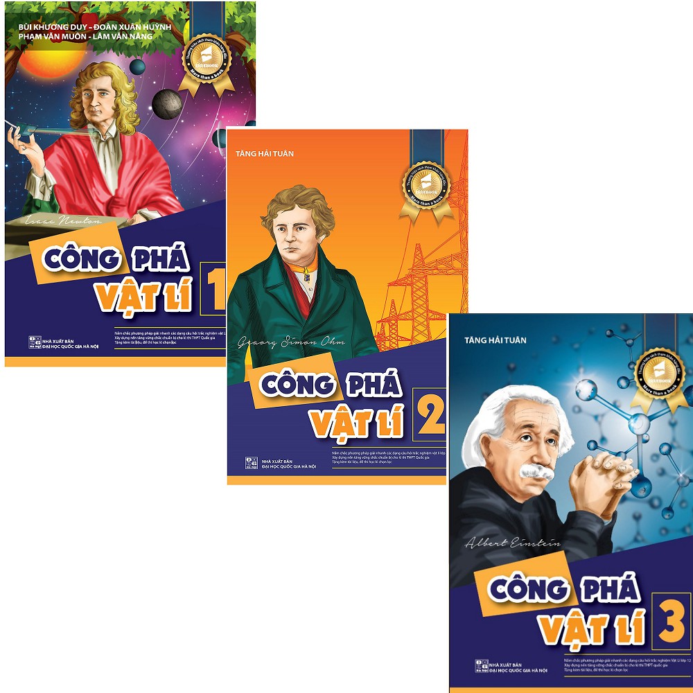 Sách - Combo: Công phá Vật Lí 1+2+3 (3 cuốn)