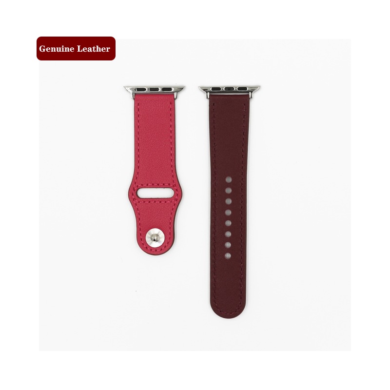 Dây Đeo Bằng Da Thật Cho Đồng Hồ Thông Minh Apple Watch Series 38mm / 40mm / 42mm / 44mm / 41mm / 45mm