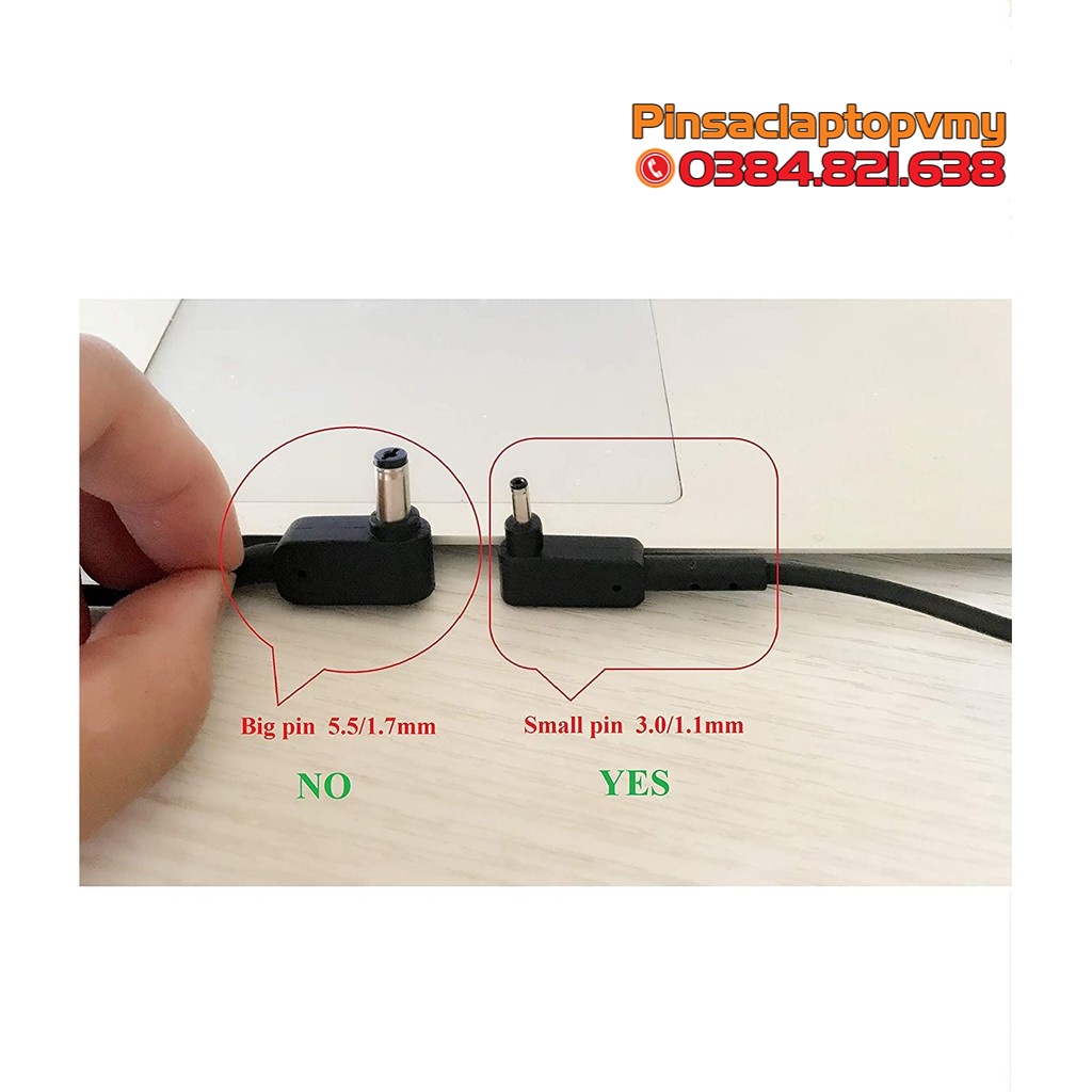 [BH 1 đổi 1] Sạc Adapter Laptop Acer 19V-2.37A 45W Chân Nhỏ (3.0mm*1.1mm)