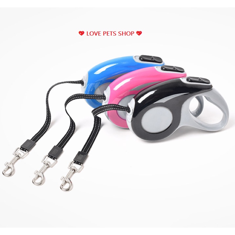DÂY DẮT CHÓ TỰ ĐỘNG THU VÀO, DÂY XÍCH CHÓ - LOVE PETS SHOP