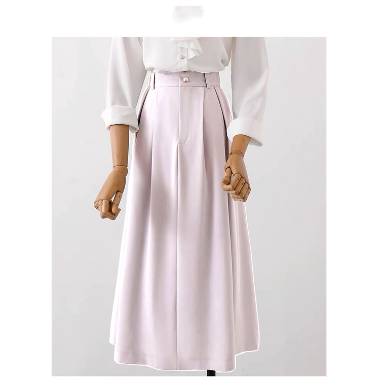 Chân Váy Xòe Nhẹ Dáng Dài Công Sở Có Túi Chéo, Thời Trang Công Sở Đẹp | BigBuy360 - bigbuy360.vn