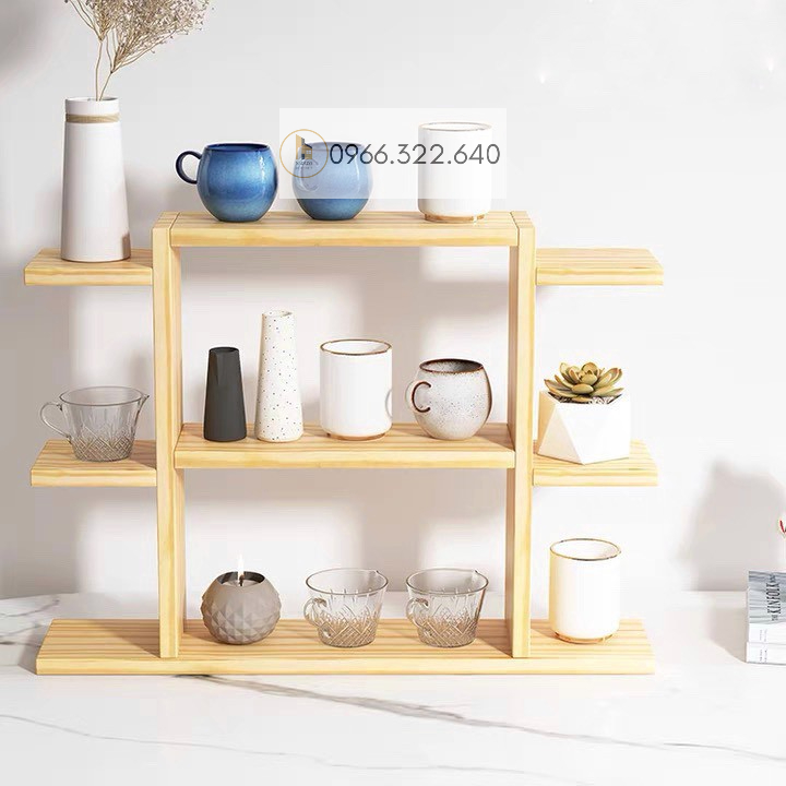 Kệ gỗ để bàn kệ gỗ đa năng gỗ MDF nhập khẩu chống ẩm nhỏ gọn phong cách tối giản hiện đại NADECOR