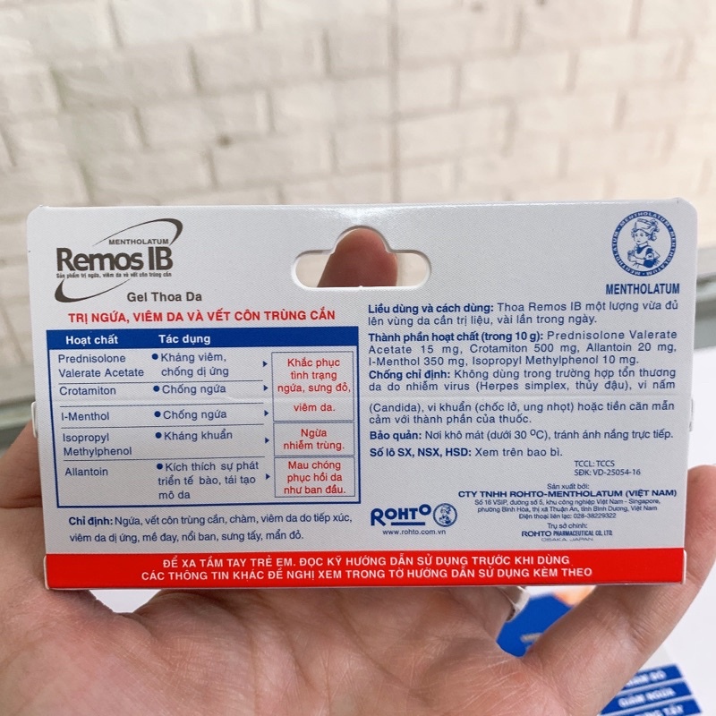 Kem chống muỗi Mentholatum Remos, kem bôi da chống muỗi cho cả gia đình