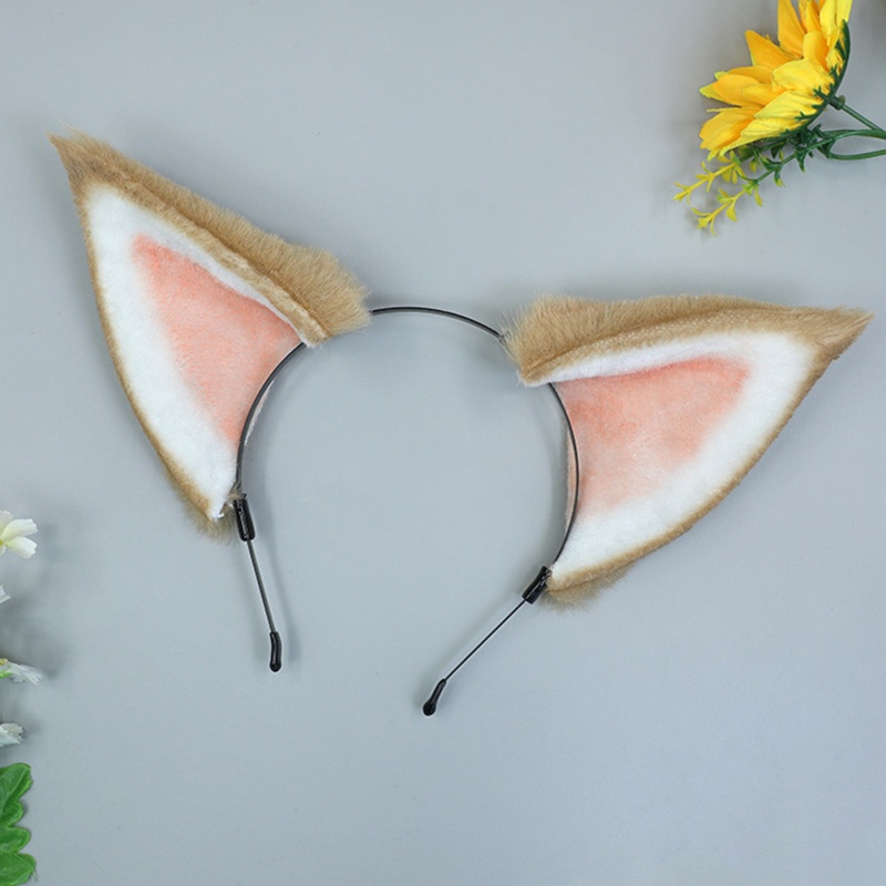 Băng Đô Tai Chó Shiba Inu Nhồi Bông Phong Cách Lolita