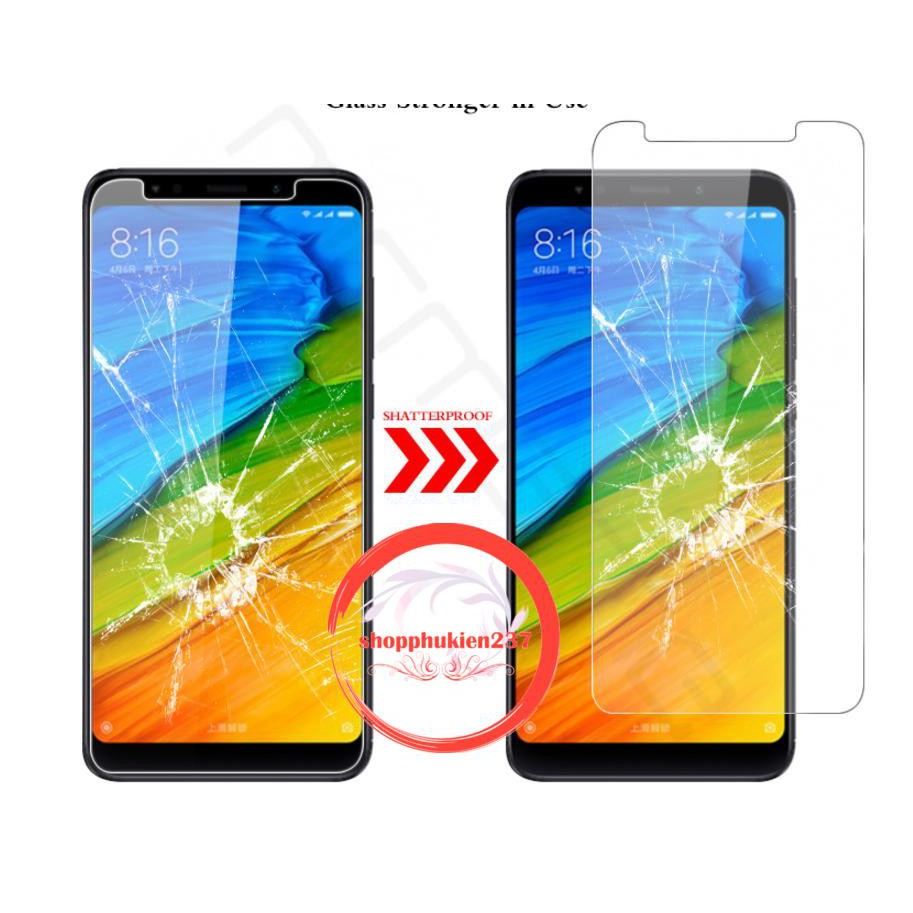 XIAOMI REDMI 5 PLUS , REDMI 5 KÍNH CƯỜNG LỰC 9H TRONG SUỐT KHÔNG FULL MÀN (TẶNG KEO CHỐNG HỞ MÉP)