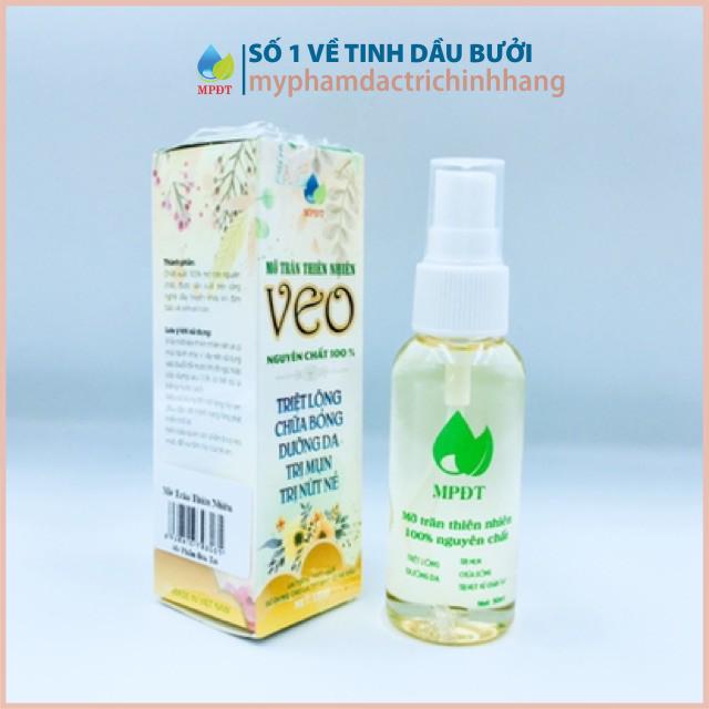 Mỡ trăn nguyên chất triệt lông nách tận gốc, dưỡng da chân, tay, bụng, bikini, nách láng mịn 50ml