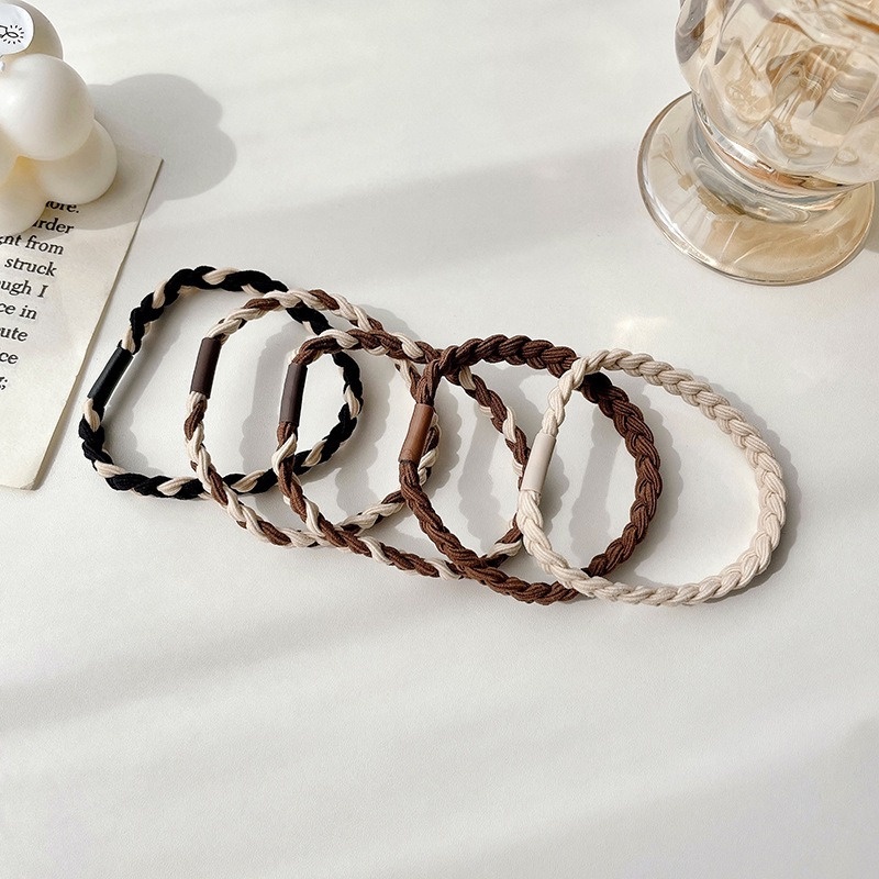 Set 5 Dây Cột Tóc Co Giãn Tốt Thời Trang Cao Cấp