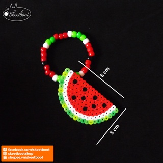 Vòng kandi perler dưa hấu - vòng tay kandi dưa hấu - phụ kiện rave edm festival raver kandi perler DJ