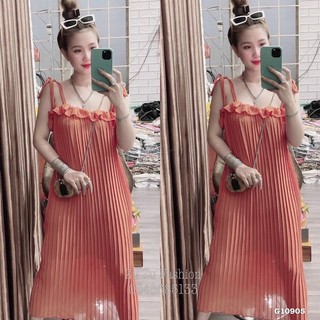 Đầm 2S xếp li cao cấp