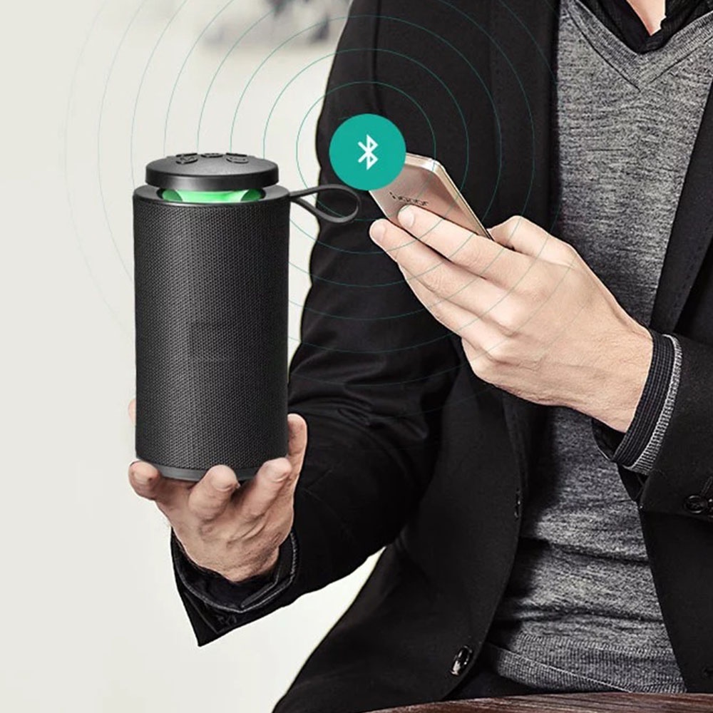 Loa bluetooth mini GT112 không dây có đèn led âm thanh hay giá rẻ pin trâu