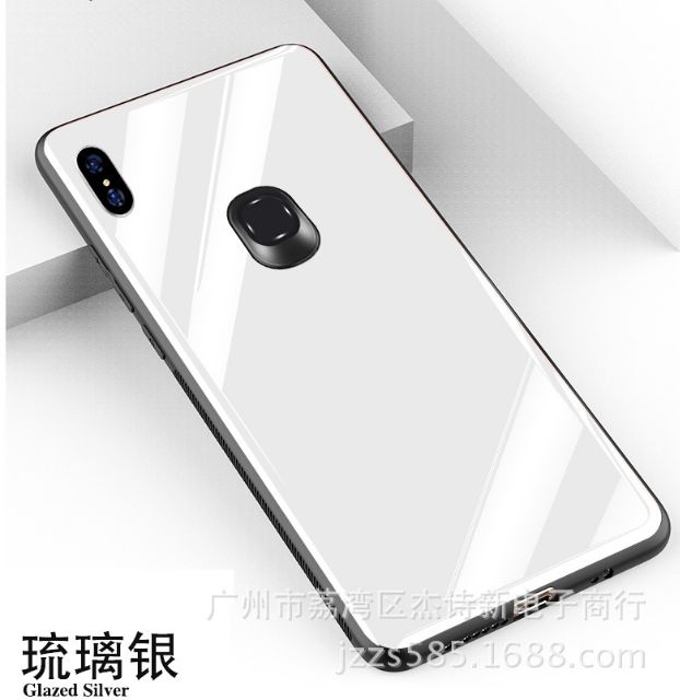 Ốp lưng kính Xiaomi Redmi Note 5 Pro viền cao su chống sốc