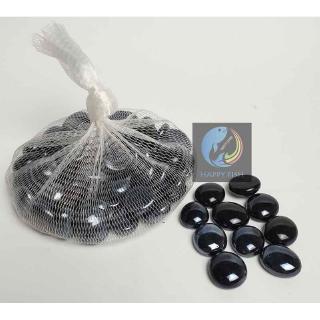 Sỏi Đen Bóng Trang Trí Bể Cá túi 350g - HÀNG CÔNG TY