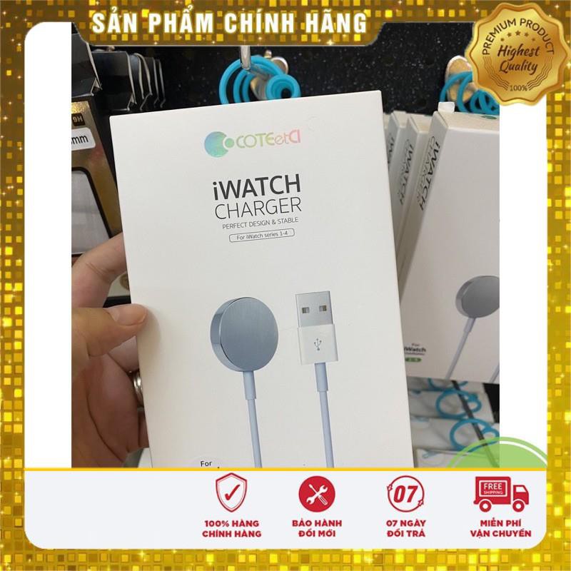 [Chính hãng Cotecci ] Đế Dây sạc từ tính Apple Watch Series 1 | 2 | 3 | 4 | 5 | 6 đồng hồ size 38 40 42 44 mm