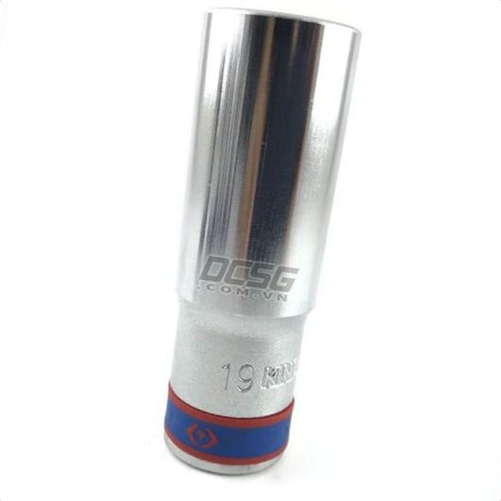 Đầu tuýp xi bạc 19x77mm chuôi 1/2&quot; Kingtony 423519M