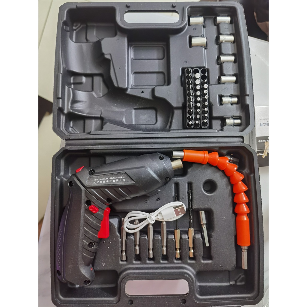 Bộ máy khoan đa năng cầm tay pin sạc 47 chi tiết
