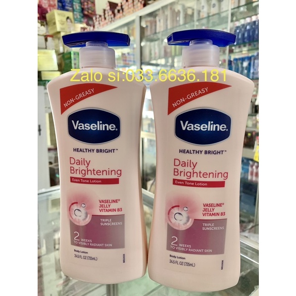 [ CHÍNH HÃNG 100%] DƯỠNG THỂ VASELINE 725ML CHAI VÒI ĐẠI