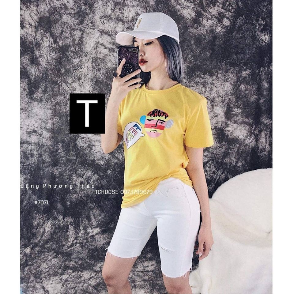 Quần jean lửng gối nữ màu trắng hàng co giãn mẫu trơn và rách