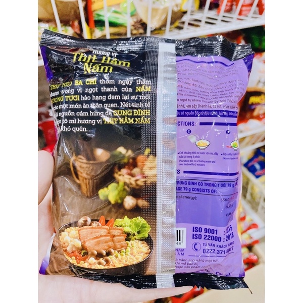 MÌ CUNG ĐÌNH VỊ TÔM CHUA CAY, BÒ HẦM, SƯỜN HẦM, THỊT HẦM NẤM80g