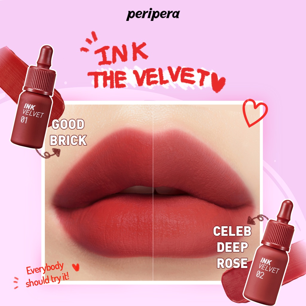 Son Kem Lì Peripera Ink Velvet Lip Tint New 4G