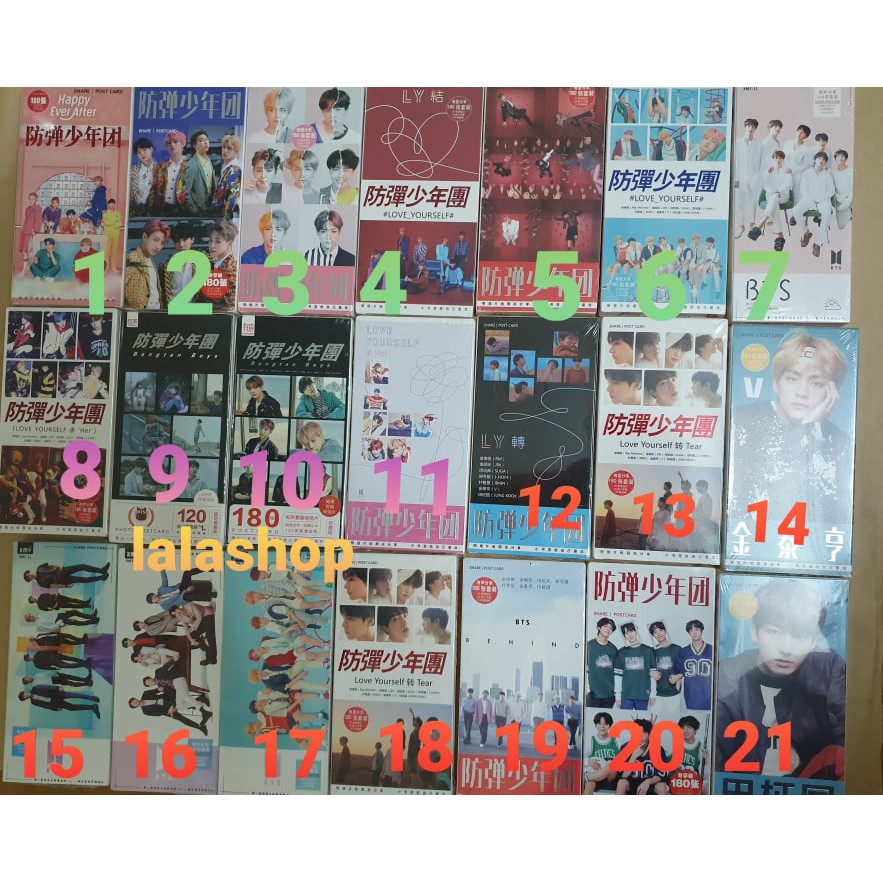 [1-12] 22 MẪU POSTCARD BTS HÀNG CÓ SẴN