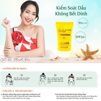 Kem chống nắng kiểm soát dầu chống thấm nước BEAUSKIN Daily UV Deffence Sun Cream 50ml