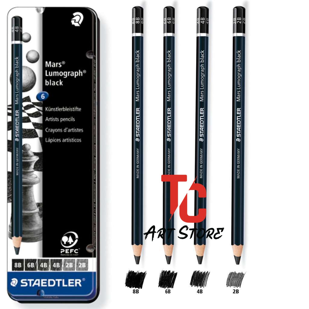 Bút Chì Gỗ Staedtler Từ HB - 12B