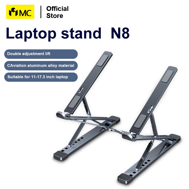 MC N8 laptop stand portable hands-free aluminum alloy material adjustable and foldable laptop desktop stand | BigBuy360 - bigbuy360.vn