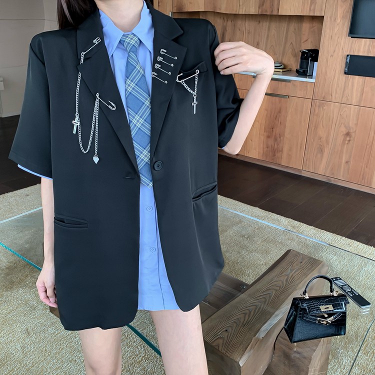 SET ÁO KHOÁC + SƠMI CÀ VẠT ULZZANG 4305