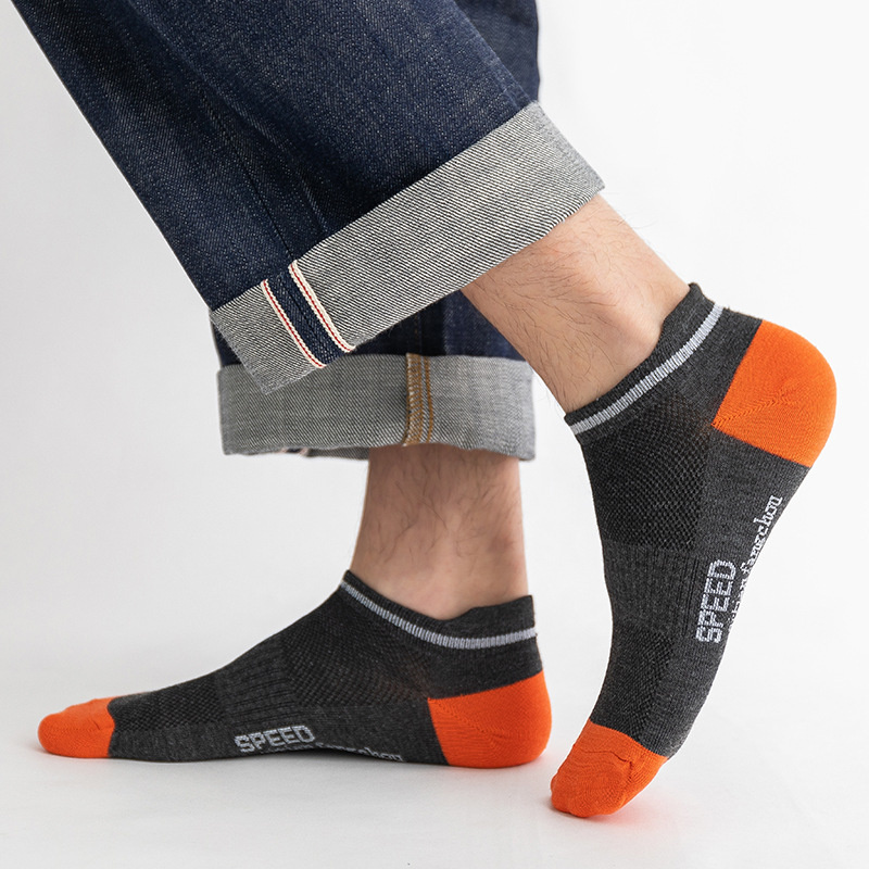 5 Đôi vớ thể thao nam thấm hút mồ hôi tốt thiết kế thời trang