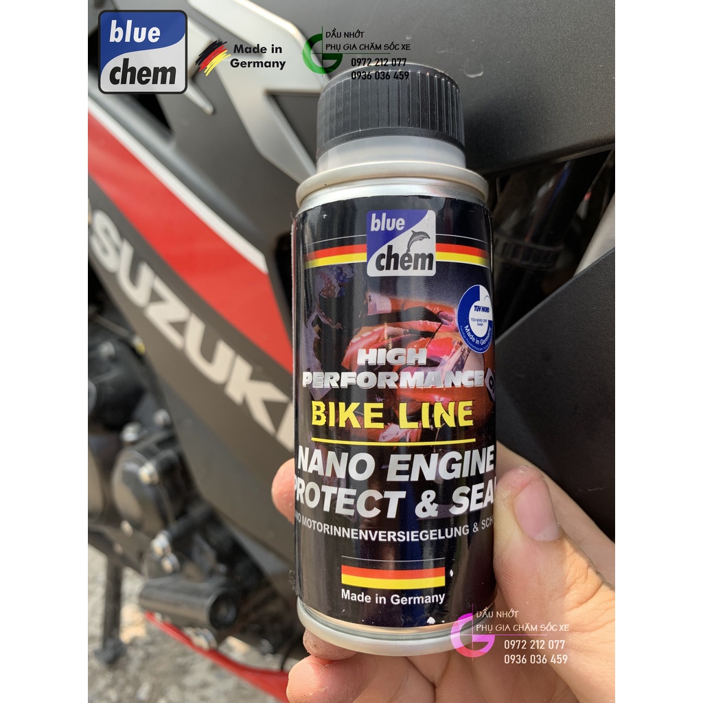 Nano bảo vệ động cơ Bluechem Nano Engine Protect & Seal cho xe máy