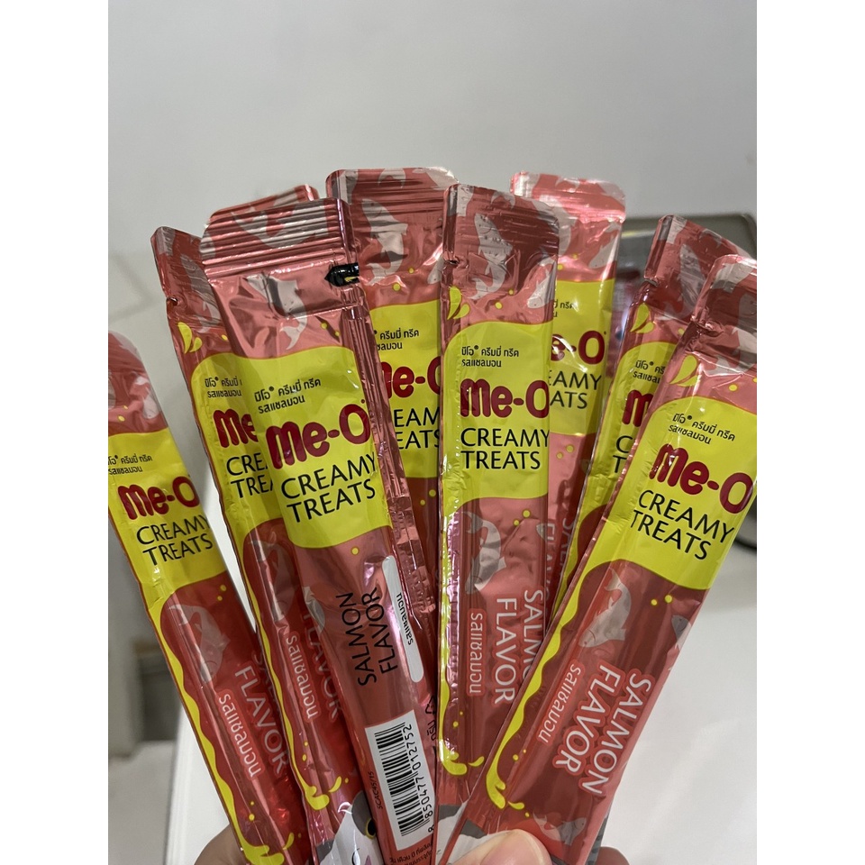 Me-O Creamy Treats - Soup thưởng cho mèo Me-O đủ vị tép 15 g