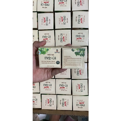 Mặt Nạ Diếp Cá Thảo Mộc Xưa giúp giảm mụn, cấp ẩm chuyên sâu và điều tiết dầu nhờn 50gr