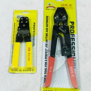 Kìm (kềm) bấm cos & tuốt dây điện cao cấp SHE.K