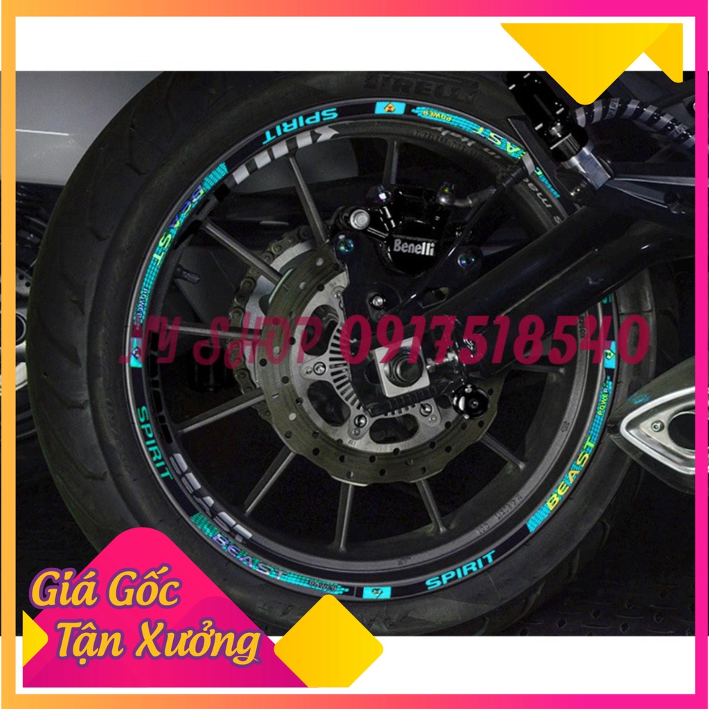 🏅 TEM DÁN VÀNH PHẢN QUANG SPIRIT BEAST CHÍNH HÃNG MẪU L6 2020 🏅