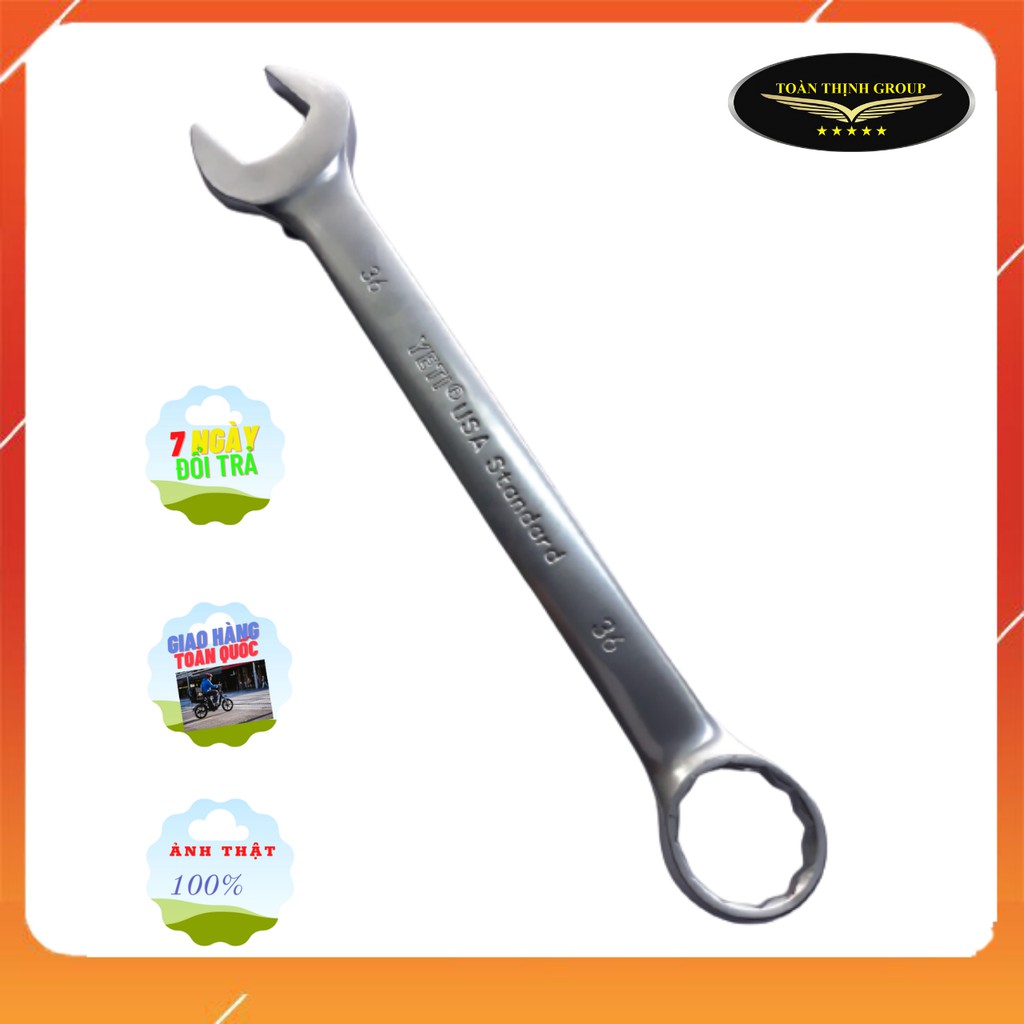 Cờ Lê Vòng Miệng YETI Các Cỡ 21-22-23-24-27mm Chính Hãng Đài Loan, Chuẩn USA, Thép Hợp Kim Cao Cấp Chống Rỉ