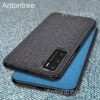 Xiaomi Mi Poco M3 10T Pro Poco X3 Nfc Poco F2 Pro Cloth Texture Hard Back Cover Soft Frame Casing Anti-slip Leather Phone Case