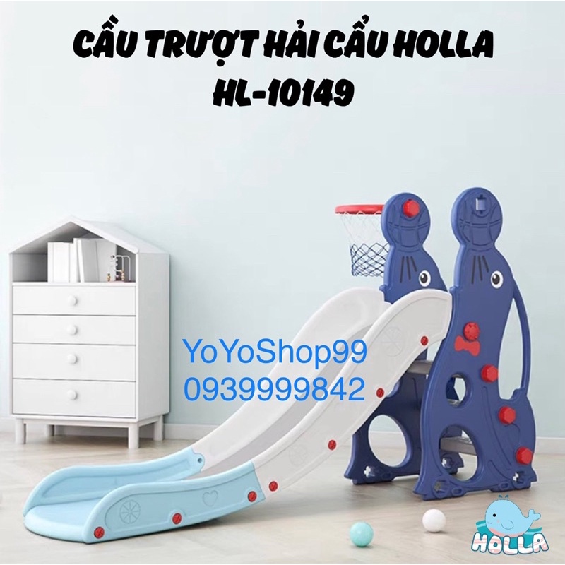 Cầu trượt đơn Hải Cẩu Holla HL-10149 mới nhất 2022 | Đồ chơi cầu trượt cho bé YoYoShop99