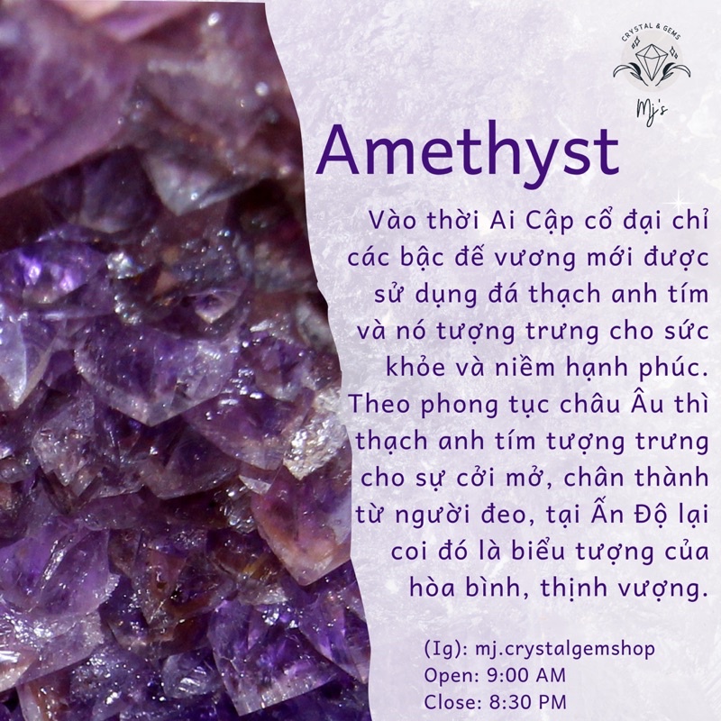 Đá vụn bóng thiên nhiên màu tím đậm Amethyst size nhỏ làm handmade, sưu tầm, reiki, thanh tẩy, thiền định