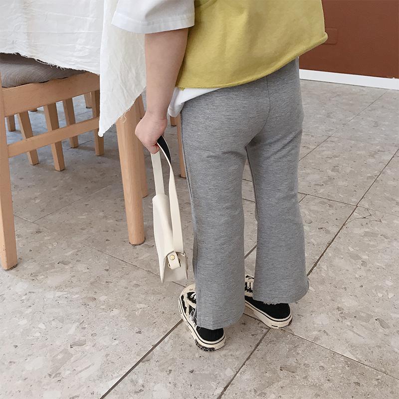 Quần Cotton Trơn Màu Ôm Dáng Ống Loe Thời Trang Nhật Hàn Mới 2022 Cho Bé Gái