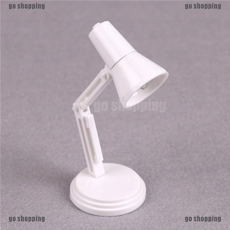 {go shopping}Mini Led Reading Lamp Toy for 1/12 Dollhouse Toy Accessories Desk Lamp light