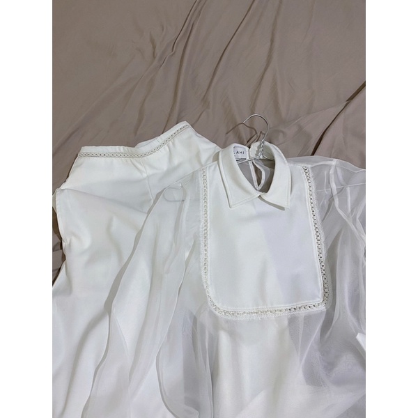 Set Sang Đi Tiệc, Kaki Phối Von Đính Viền Ngọc