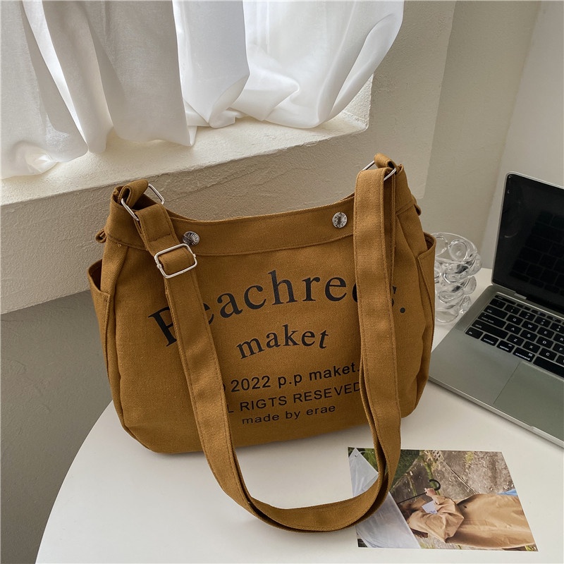 Túi Xách canvas Sức Chứa Lớn Phong Cách Mới Cho Nữ