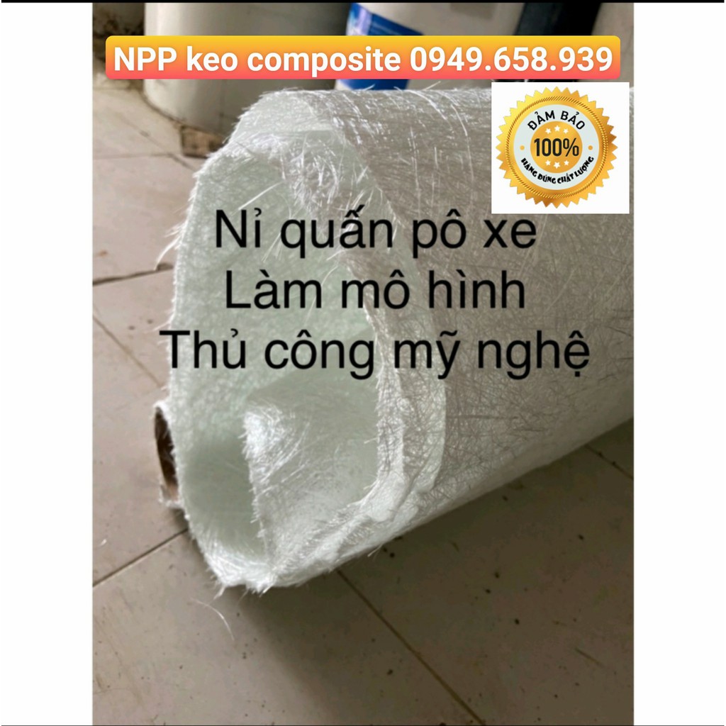 Sợi Thuỷ Tinh quấn bô xe, gia cường keo  composite  ~ 3m2.