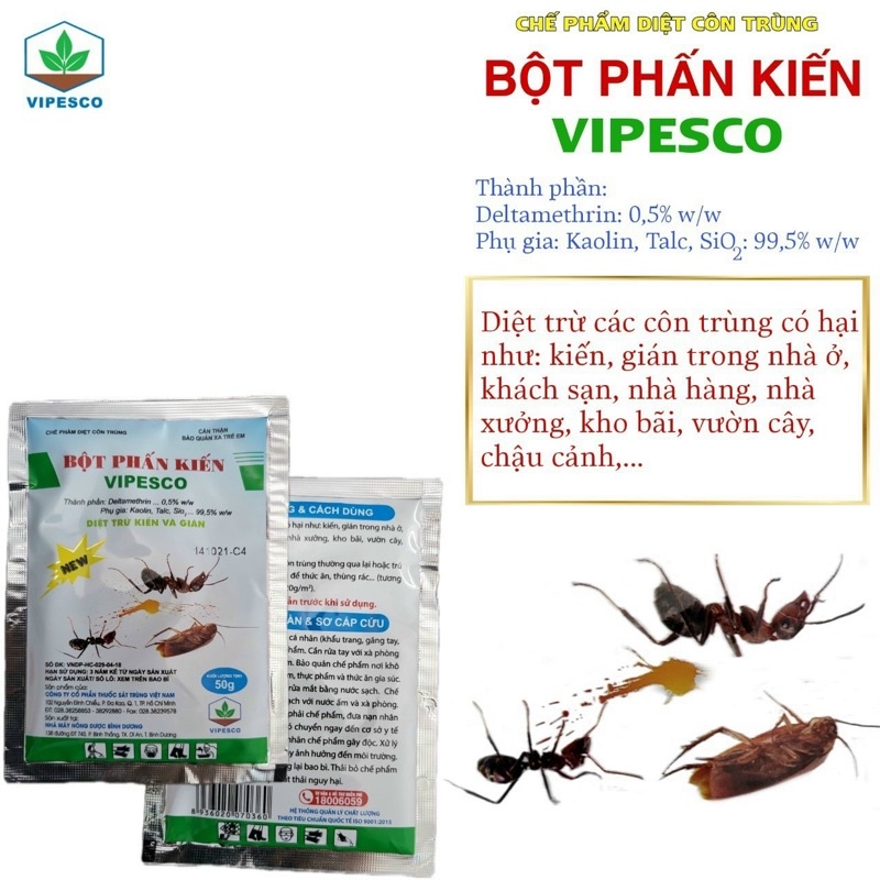 Diệt Kiến, Gián, Bọ Chét Dạng Bột Phấn Kill Pet