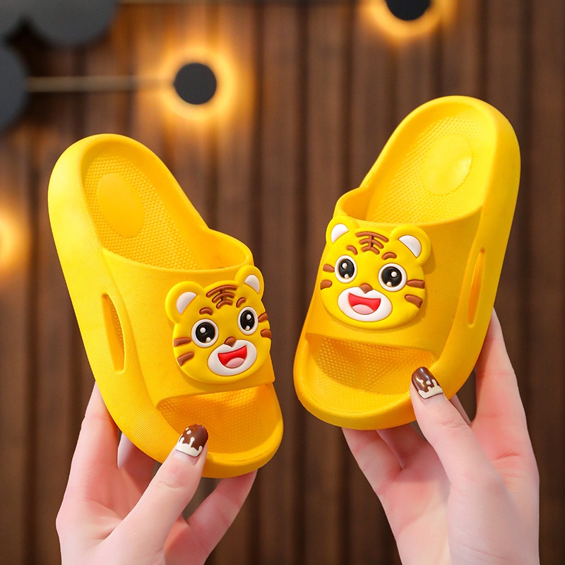 Dép lê quai ngang cho bé trai bé gái hình Hổ, dép nhựa xốp chống trơn trượt Tula Store