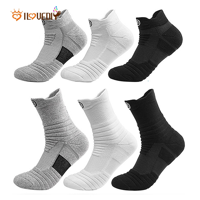 Vớ cotton thể thao thiết kế thoáng khí chống trượt cho nam và nữ